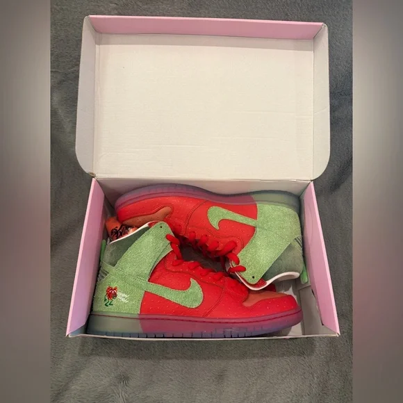 Nike SB Dunk High Strawberry Cough (Special Box) CE7093-600 OG All 13M New DS - Picture 12 of 15